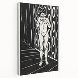 Expressionist Art: The Finger Game | Bold Black-and-White Wall Decor
