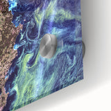 Abstract Impressionist Ocean Wall Art - Swirling Phytoplankton Print