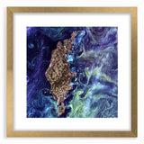 Abstract Impressionist Ocean Wall Art - Swirling Phytoplankton Print