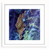 Abstract Impressionist Ocean Wall Art - Swirling Phytoplankton Print