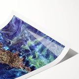 Abstract Impressionist Ocean Wall Art - Swirling Phytoplankton Print