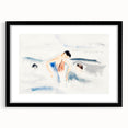 Abstract Water Scene Modern Art - Serene Minimalist Wall Decor