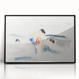 Abstract Water Scene Modern Art - Serene Minimalist Wall Decor