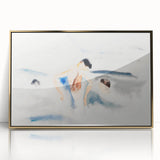 Abstract Water Scene Modern Art - Serene Minimalist Wall Decor