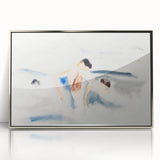Abstract Water Scene Modern Art - Serene Minimalist Wall Decor