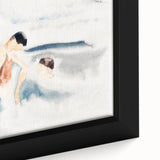 Abstract Water Scene Modern Art - Serene Minimalist Wall Decor