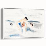 Abstract Water Scene Modern Art - Serene Minimalist Wall Decor