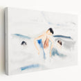 Abstract Water Scene Modern Art - Serene Minimalist Wall Decor