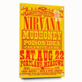 Nirvana 1990 Concert Poster - Retro Wall Art for Grunge Fans