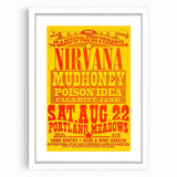 Nirvana 1990 Concert Poster - Retro Wall Art for Grunge Fans