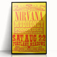 Nirvana 1990 Concert Poster - Retro Wall Art for Grunge Fans