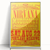 Nirvana 1990 Concert Poster - Retro Wall Art for Grunge Fans