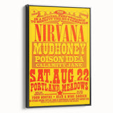 Nirvana 1990 Concert Poster - Retro Wall Art for Grunge Fans