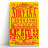 Nirvana 1990 Concert Poster - Retro Wall Art for Grunge Fans