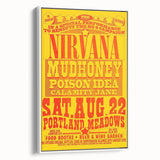 Nirvana 1990 Concert Poster - Retro Wall Art for Grunge Fans