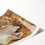 Realism Animal Art Print - Oxen Resting by John Singer Sargent