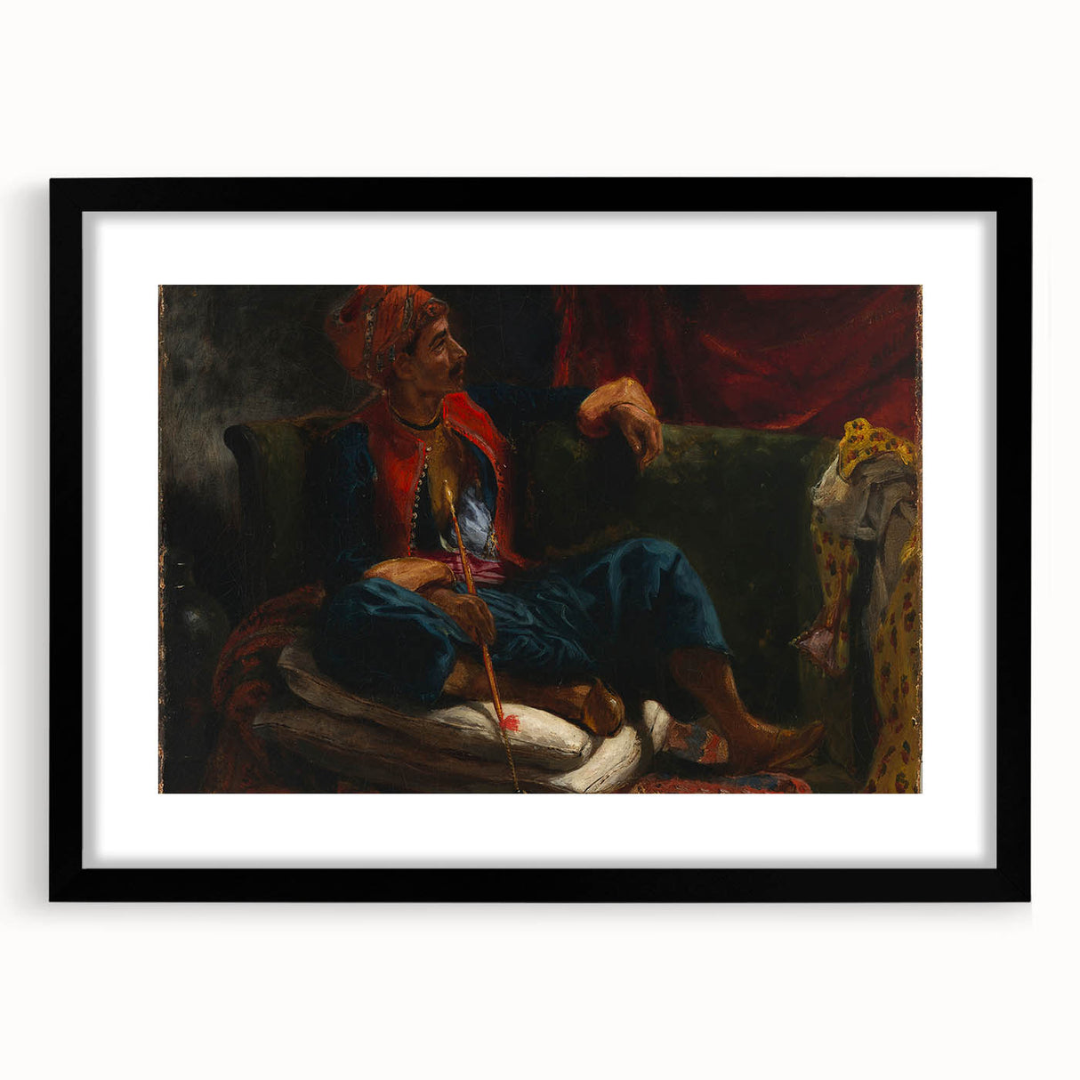 Romanticism Art: The Smoker by Eugène Delacroix