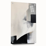 Framed and Canvas Dining Room Art – Abstract Black & Gray Print