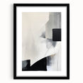 Framed and Canvas Dining Room Art – Abstract Black & Gray Print