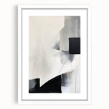 Framed and Canvas Dining Room Art – Abstract Black & Gray Print