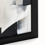 Framed and Canvas Dining Room Art – Abstract Black & Gray Print