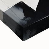 Framed and Canvas Dining Room Art – Abstract Black & Gray Print