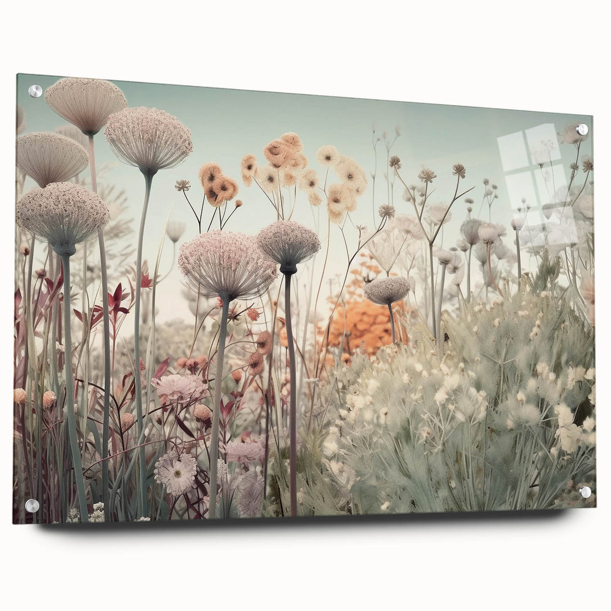 Soft Floral Living Room Wall Art – Large Canvas & Framed Print