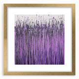 Elegant abstract floral frame with a gold mat, showcasing intricate designs and vibrant colors, perfect for enhancing home decor or art collections.