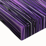 Close-up view of an abstract floral stretched canvas art piece, highlighting vibrant colors and intricate details, perfect for modern home decor.