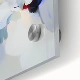 Minimalist Abstract Wall Art – Misty Gray and Blue Canvas Print