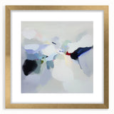 Minimalist Abstract Wall Art – Misty Gray and Blue Canvas Print