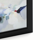 Minimalist Abstract Wall Art – Misty Gray and Blue Canvas Print