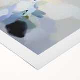 Minimalist Abstract Wall Art – Misty Gray and Blue Canvas Print
