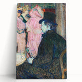 Impressionist Painting - Maxime Dethomas by Toulouse-Lautrec Art Print