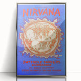 Nirvana Concert Poster - Retro Grunge Art for Music Lovers