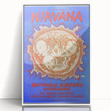 Nirvana Concert Poster - Retro Grunge Art for Music Lovers