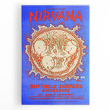 Nirvana Concert Poster - Retro Grunge Art for Music Lovers
