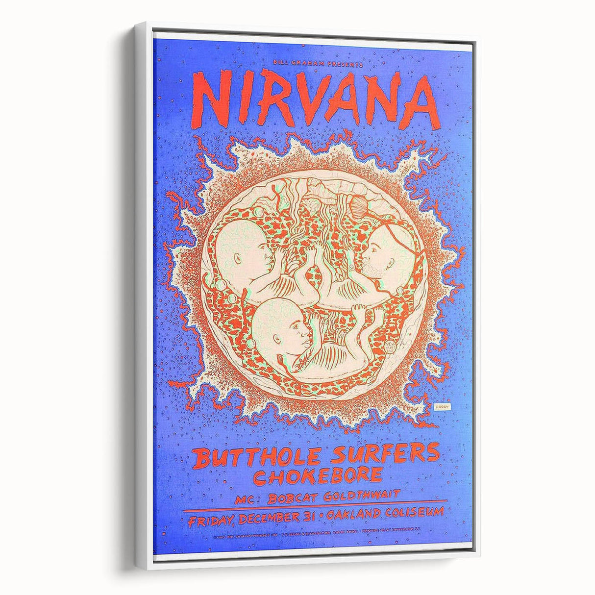 Nirvana Concert Poster - Retro Grunge Art for Music Lovers