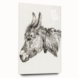 Romanticism Art: Head of a Donkey by Jean-Bernard