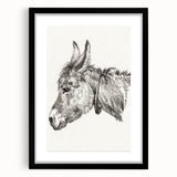 Romanticism Art: Head of a Donkey by Jean-Bernard