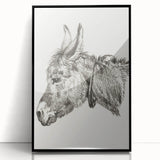 Romanticism Art: Head of a Donkey by Jean-Bernard