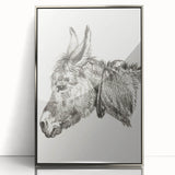 Romanticism Art: Head of a Donkey by Jean-Bernard