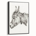 Romanticism Art: Head of a Donkey by Jean-Bernard