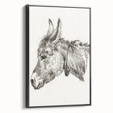 Romanticism Art: Head of a Donkey by Jean-Bernard