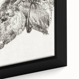 Romanticism Art: Head of a Donkey by Jean-Bernard