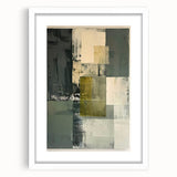 Custom Dining Room Wall Decor – Green & Gold Abstract Canvas