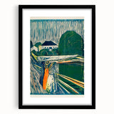 Expressionist Art: The Girls on the Bridge | Vibrant Munch Wall Art