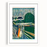 Expressionist Art: The Girls on the Bridge | Vibrant Munch Wall Art