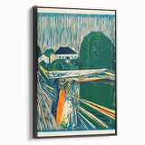 Expressionist Art: The Girls on the Bridge | Vibrant Munch Wall Art