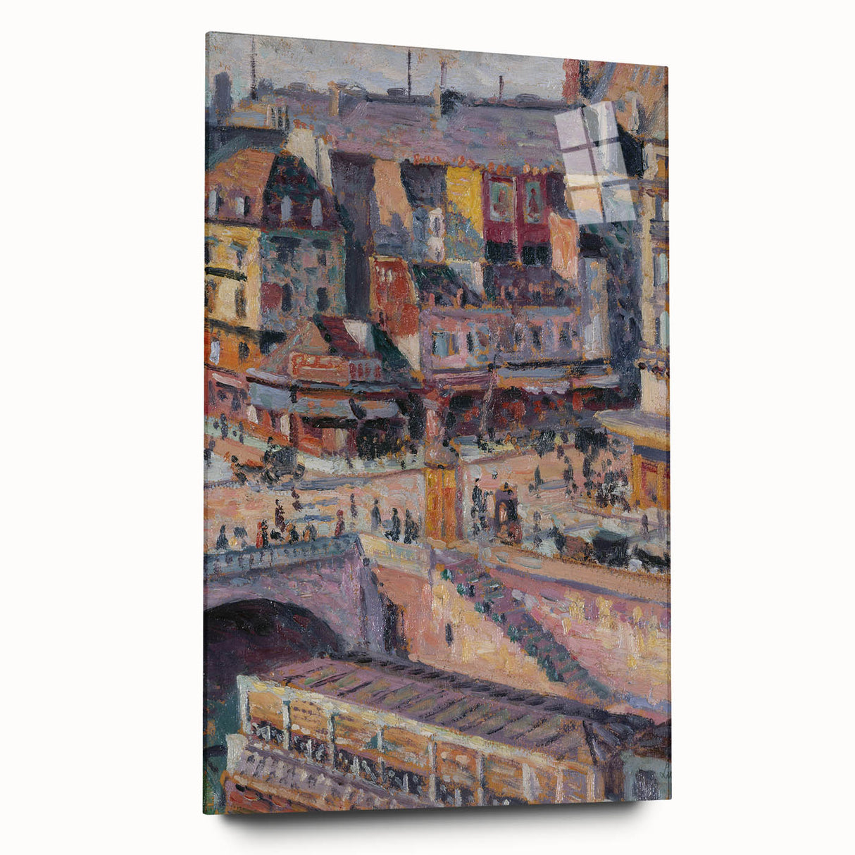 Impressionist Cityscape - Pont Saint-Michel by Luce Wall Art Print